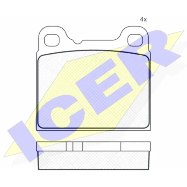 Тормозные колодки Icer 180890 задние/ дисковые photo 2