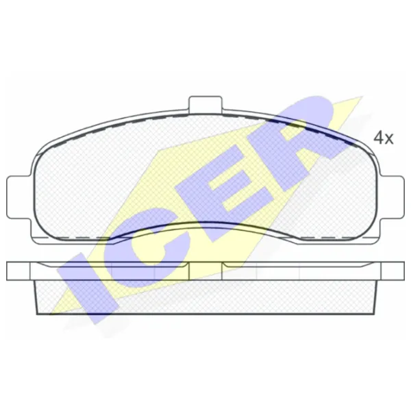 Тормозные колодки Icer 180922 передние/ дисковые photo 2