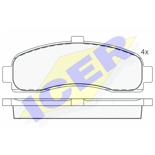 Тормозные колодки Icer 180922 передние/ дисковые photo 2