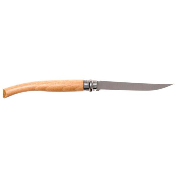 Cuțit Opinel Slim Padauk Mirror blade N12/ 6 pentru pescuit/ Sandvik 12C27 photo 2