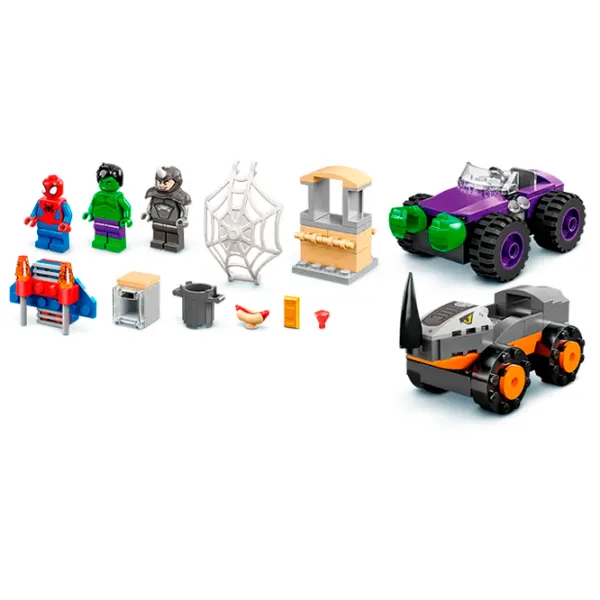 Конструктор LEGO Hulk vs. Rhino Truck Showdown Транспорт/ Разноцветный photo 3