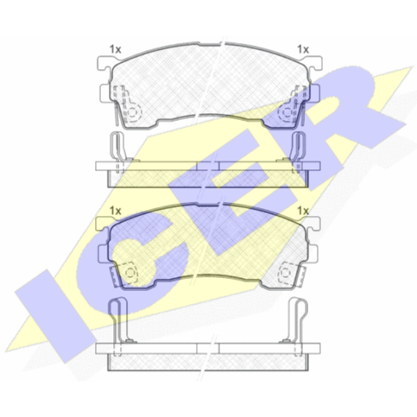 Plăcuțe de frână Icer 180971 față/ disk photo 2 Plăcuțe de frână Icer 180971 față/ disk photo 2