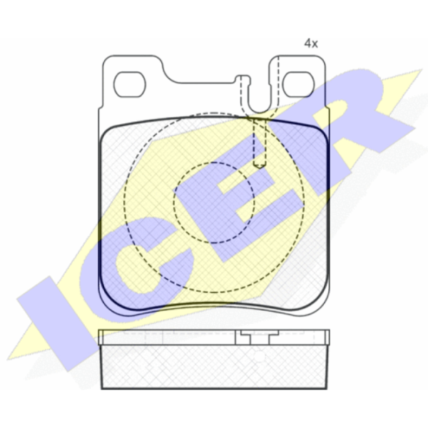 Тормозные колодки Icer 180976 задние/ дисковые photo 2