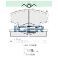Plăcuțe de frână Icer 180993-700 față/ disk photo 2