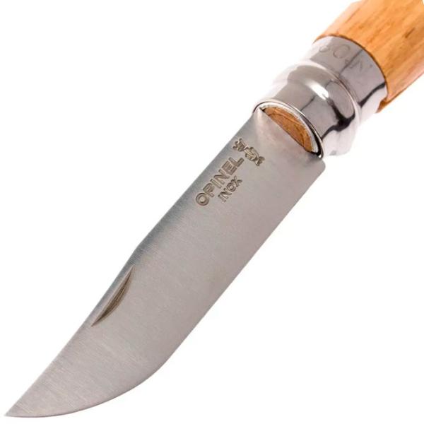 Нож Opinel Stainless Steel Oak handle Nr. 8 для повседневного использования/ Sandvik 12C27 photo 3
