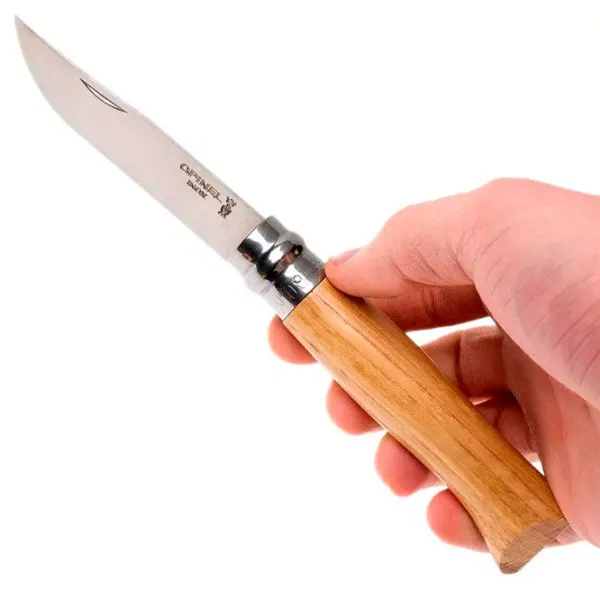 Нож Opinel Stainless Steel Oak handle Nr. 8 для повседневного использования/ Sandvik 12C27 photo 5