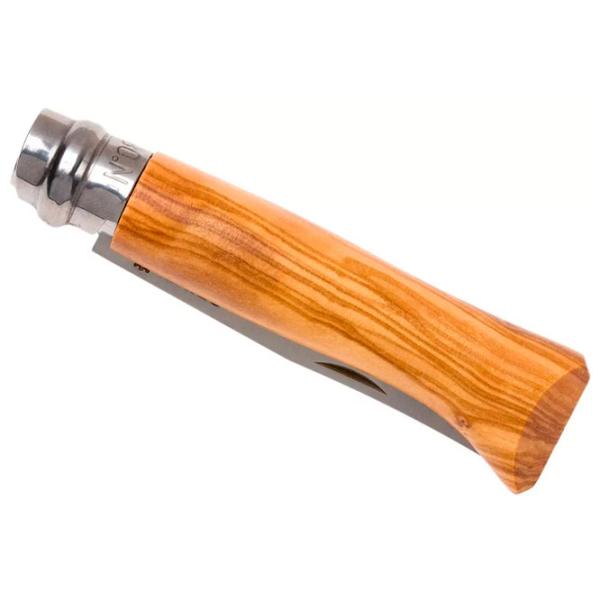 Нож Opinel Steel Olive wood Nr. 8 карманный/ Sandvik 12C27 photo 3