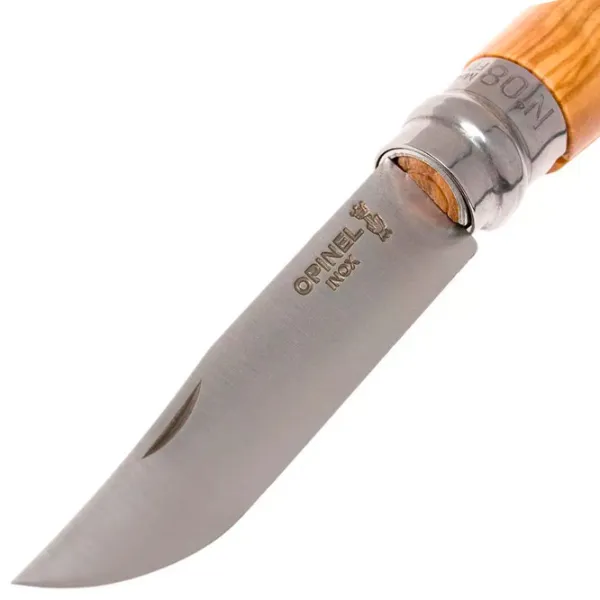 Нож Opinel Steel Olive wood Nr. 8 карманный/ Sandvik 12C27 photo 4