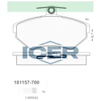 Plăcuțe de frână Icer 181157-700 față/ disk photo 2