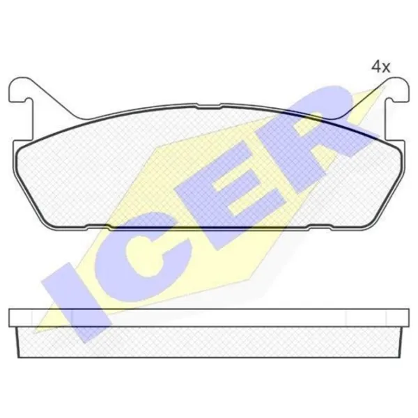 Тормозные колодки Icer 181186 задние/ дисковые photo 2