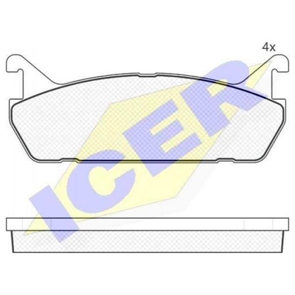 Тормозные колодки Icer 181186 задние/ дисковые photo 2
