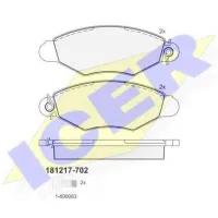 Plăcuțe de frână Icer 181217-702 față/ disk photo 2