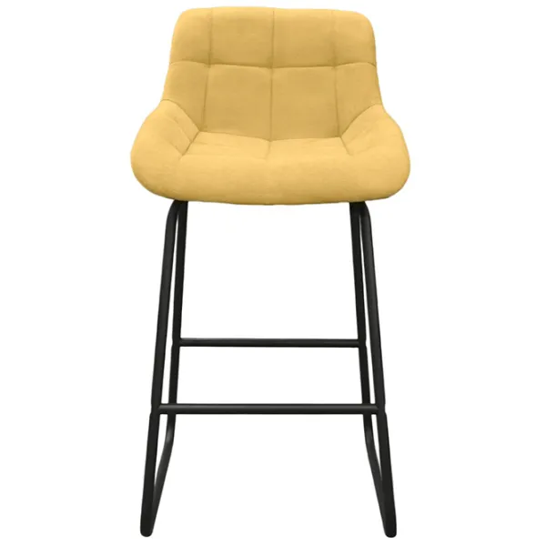 Scaun de bar Deco Soro-40 Stofă/ Metal/ Yellow photo 2
