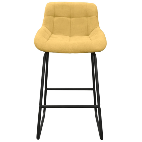 Scaun de bar Deco Soro-40 Stofă/ Metal/ Yellow photo 2