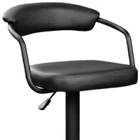 Scaun de bar Deco SB-31 Piele eco/ Metal/ Black photo 2