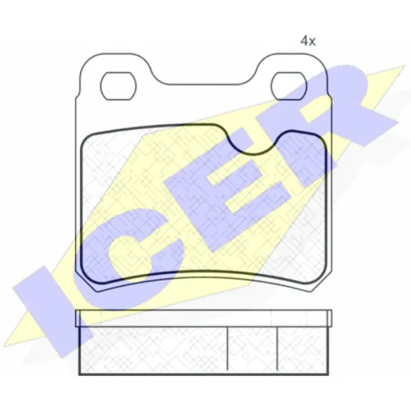 Plăcuțe de frână Icer 180807 spate/ disk photo 2 Plăcuțe de frână Icer 180807 spate/ disk photo 2