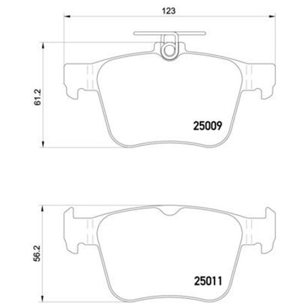 Тормозные колодки Brembo P 85 124 задние/ дисковые photo 4 Тормозные колодки Brembo P 85 124 задние/ дисковые photo 4