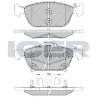 Plăcuțe de frână Icer 182183 față/ disk photo 2