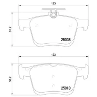 Plăcuțe de frână Brembo P 85 125 spate/ disk photo 4