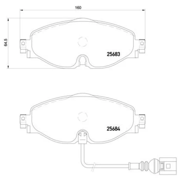 Plăcuțe de frână Brembo P 85 126 față/ disk photo 4 Plăcuțe de frână Brembo P 85 126 față/ disk photo 4