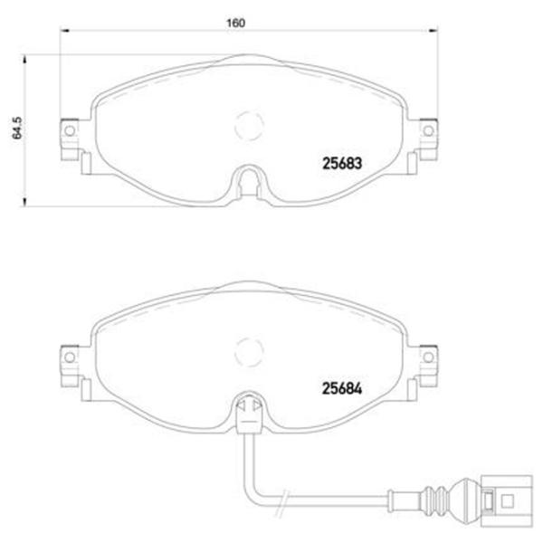 Plăcuțe de frână Brembo P 85 126 față/ disk photo 4 Plăcuțe de frână Brembo P 85 126 față/ disk photo 4