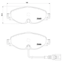 Plăcuțe de frână Brembo P 85 126 față/ disk photo 4