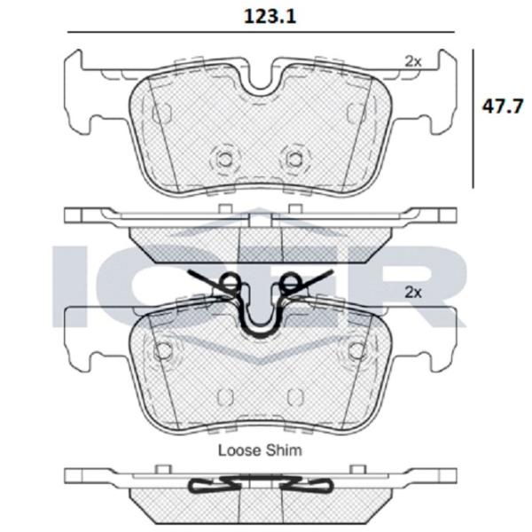 Тормозные колодки Icer 182193 задние/ дисковые photo 2 Тормозные колодки Icer 182193 задние/ дисковые photo 2