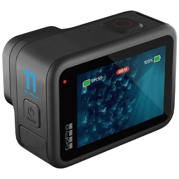 Cameră action GoPro HERO 11 + Bundle Accessories 27 MP / 1720 mAh / Black photo 4