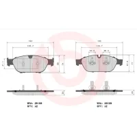 Plăcuțe de frână Brembo P 85 127 față/ disk photo 4