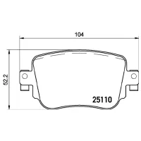 Plăcuțe de frână Brembo P 85 135 spate/ disk photo 4