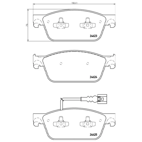 Тормозные колодки Brembo P 85 141 передние/ дисковые photo 4 Тормозные колодки Brembo P 85 141 передние/ дисковые photo 4