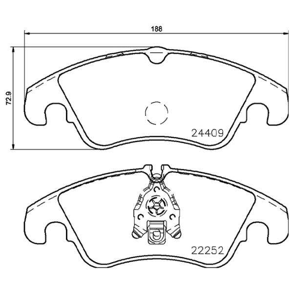 Тормозные колодки Brembo P 85 145 передние/ дисковые photo 4 Тормозные колодки Brembo P 85 145 передние/ дисковые photo 4