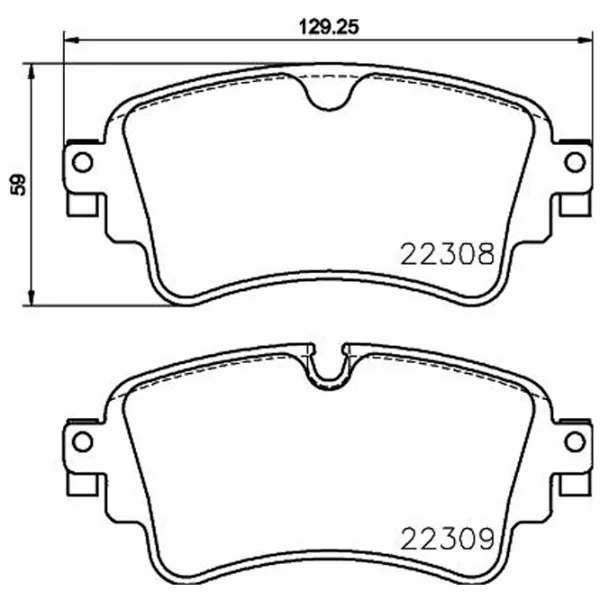Тормозные колодки Brembo P 85 154 задние/ дисковые photo 4 Тормозные колодки Brembo P 85 154 задние/ дисковые photo 4