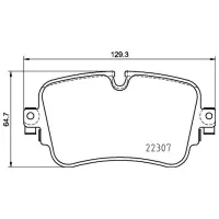 Plăcuțe de frână Brembo P 85 161 spate/ disk photo 4
