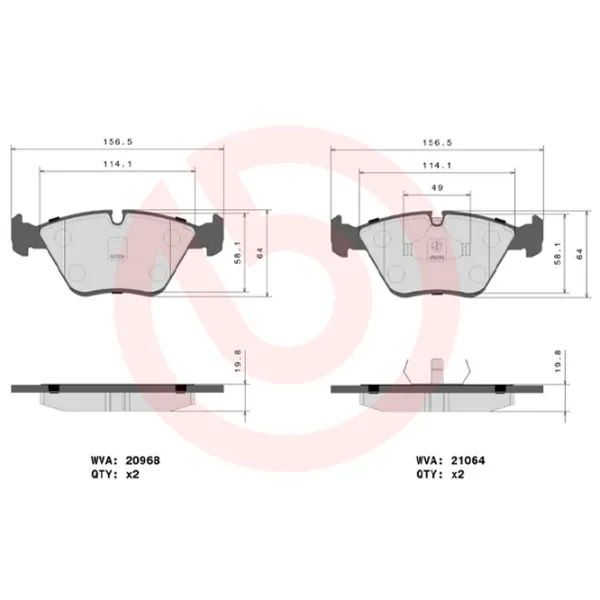Тормозные колодки Brembo P 06 012 передние/ дисковые photo 4