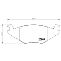 Plăcuțe de frână Brembo P 85 019 față/ disk photo 4