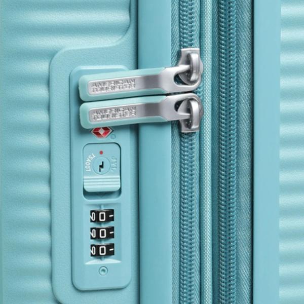 Valiză American Tourister Soundbox Spinner Expandable 35.5l/ Tonic Turquoise photo 6 Valiză American Tourister Soundbox Spinner Expandable 35.5l/ Tonic Turquoise photo 6