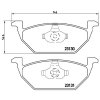 Plăcuțe de frână Brembo P 85 041 față/ disk photo 4