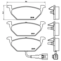 Plăcuțe de frână Brembo P 85 072 față/ disk photo 4