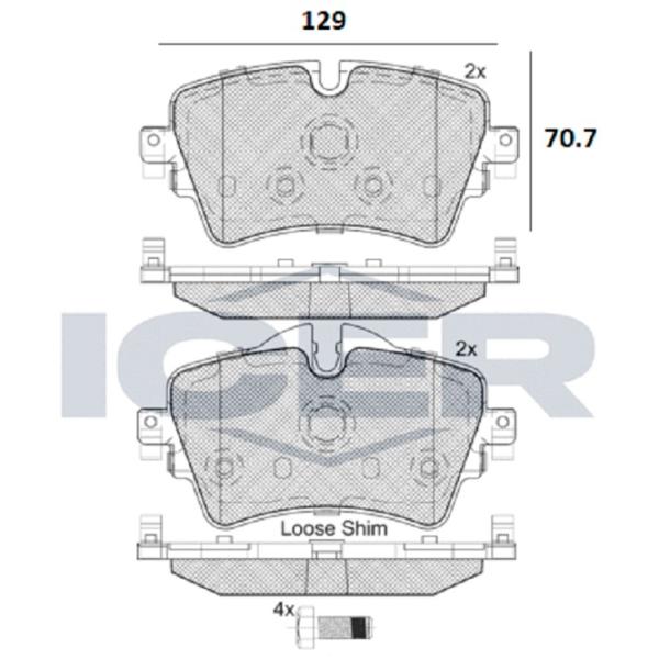 Plăcuțe de frână Icer 182211 față/ disk photo 2 Plăcuțe de frână Icer 182211 față/ disk photo 2