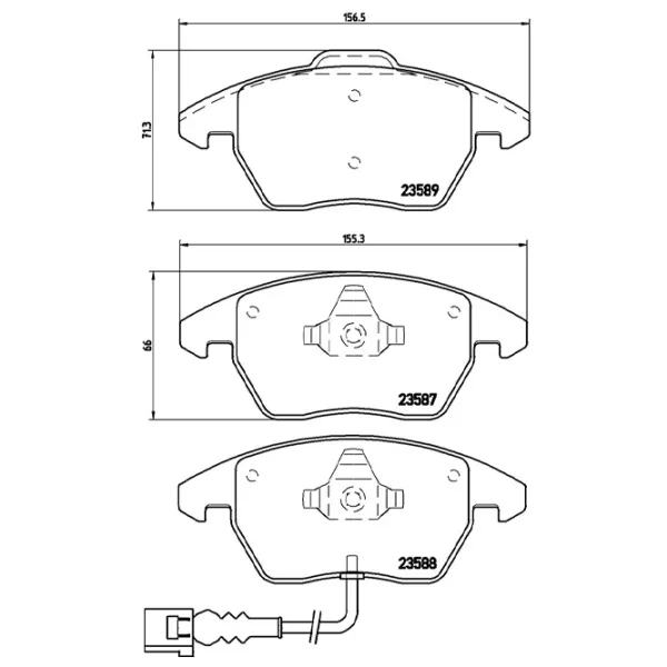 Тормозные колодки Brembo P 85 075 передние/ дисковые photo 4
