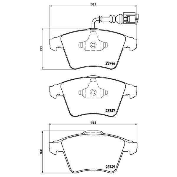 Тормозные колодки Brembo P 85 081 передние/ дисковые photo 4