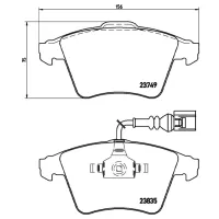 Plăcuțe de frână Brembo P 85 090 față/ disk photo 4