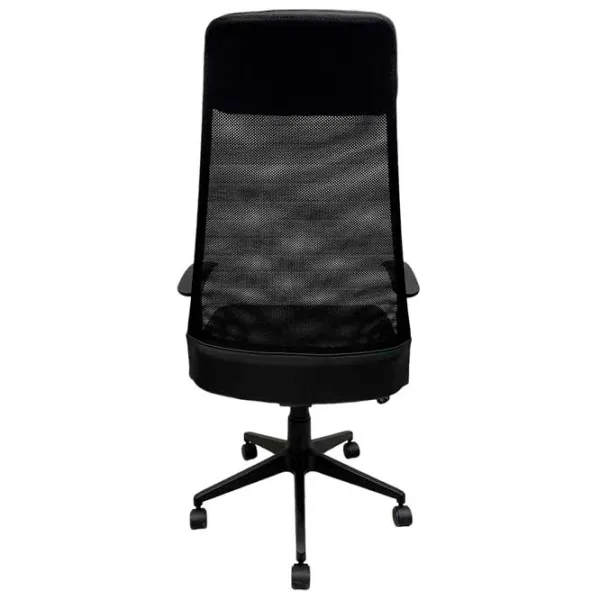 Fotoliu de birou ART Luna Plasă acrilică, piele artificială/ Black photo 4