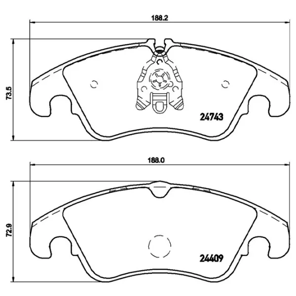 Тормозные колодки Brembo P 85 098 передние/ дисковые photo 4