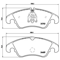 Plăcuțe de frână Brembo P 85 098 față/ disk photo 4