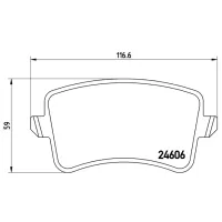 Тормозные колодки Brembo P 85 099 задние/ дисковые photo 4