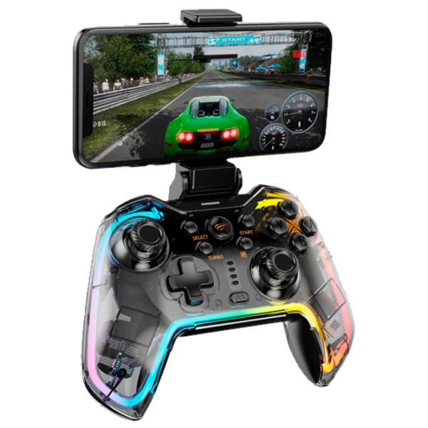 Геймпад Havit G158BT Pro Беспроводные / 16 buttons / Прозрачный photo 2
