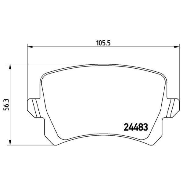 Тормозные колодки Brembo P 85 108 задние/ дисковые photo 4