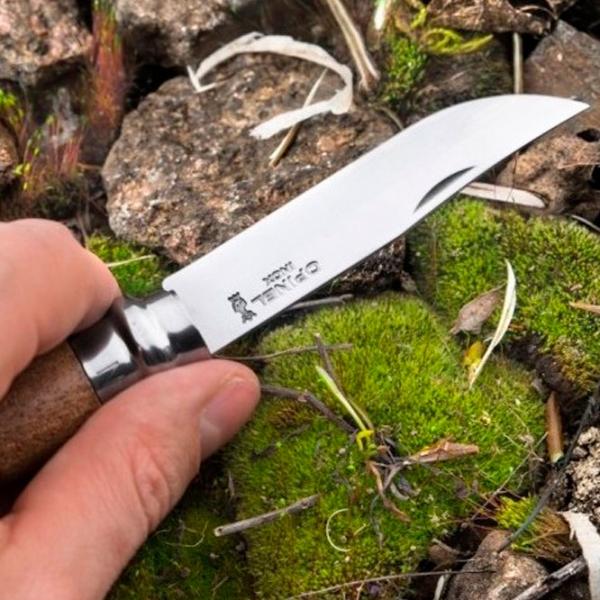 Нож Opinel Stainless Steel Walnut Nr. 8 для повседневного использования/ Sandvik 12C27 photo 5